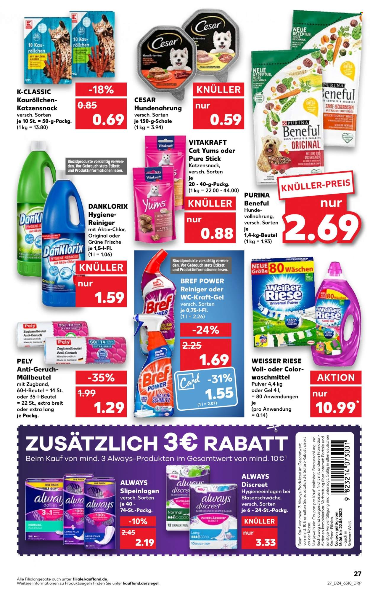 Kaufland Prospekte  - 16.06.2022 - 22.06.2022. Seite 27