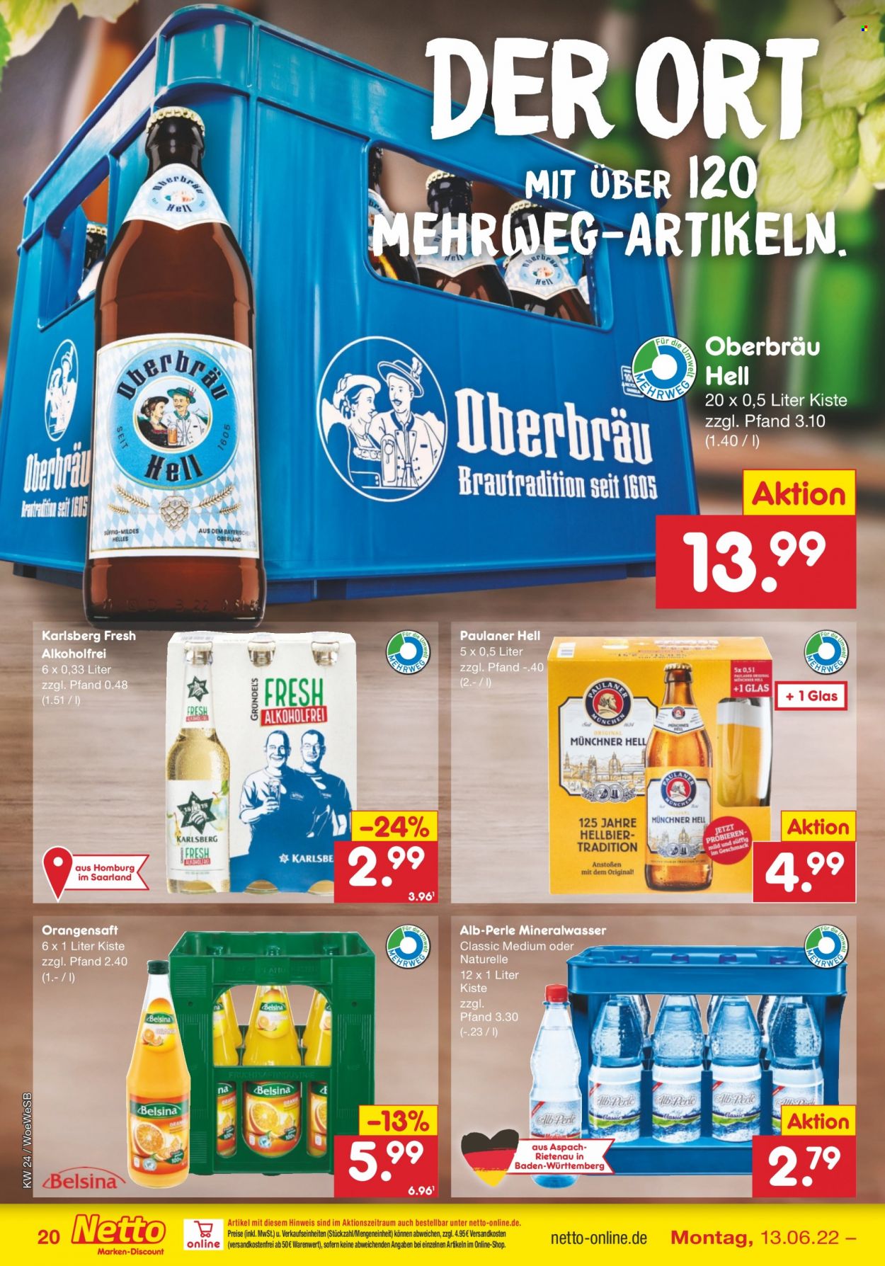 Netto Marken-Discount Prospekte  - 13.06.2022 - 18.06.2022. Seite 20