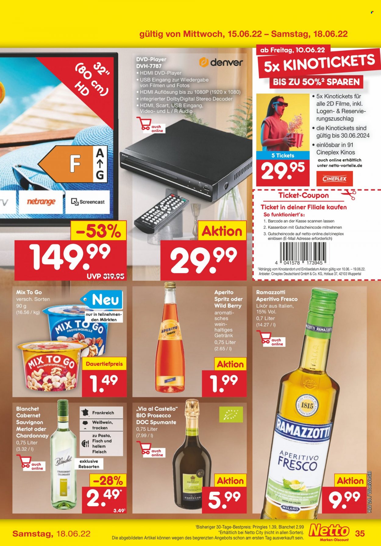 Netto Marken-Discount Prospekte  - 13.06.2022 - 18.06.2022. Seite 35