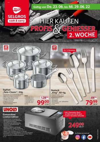 Prospekte Selgros - 23.06.2022 - 29.06.2022.