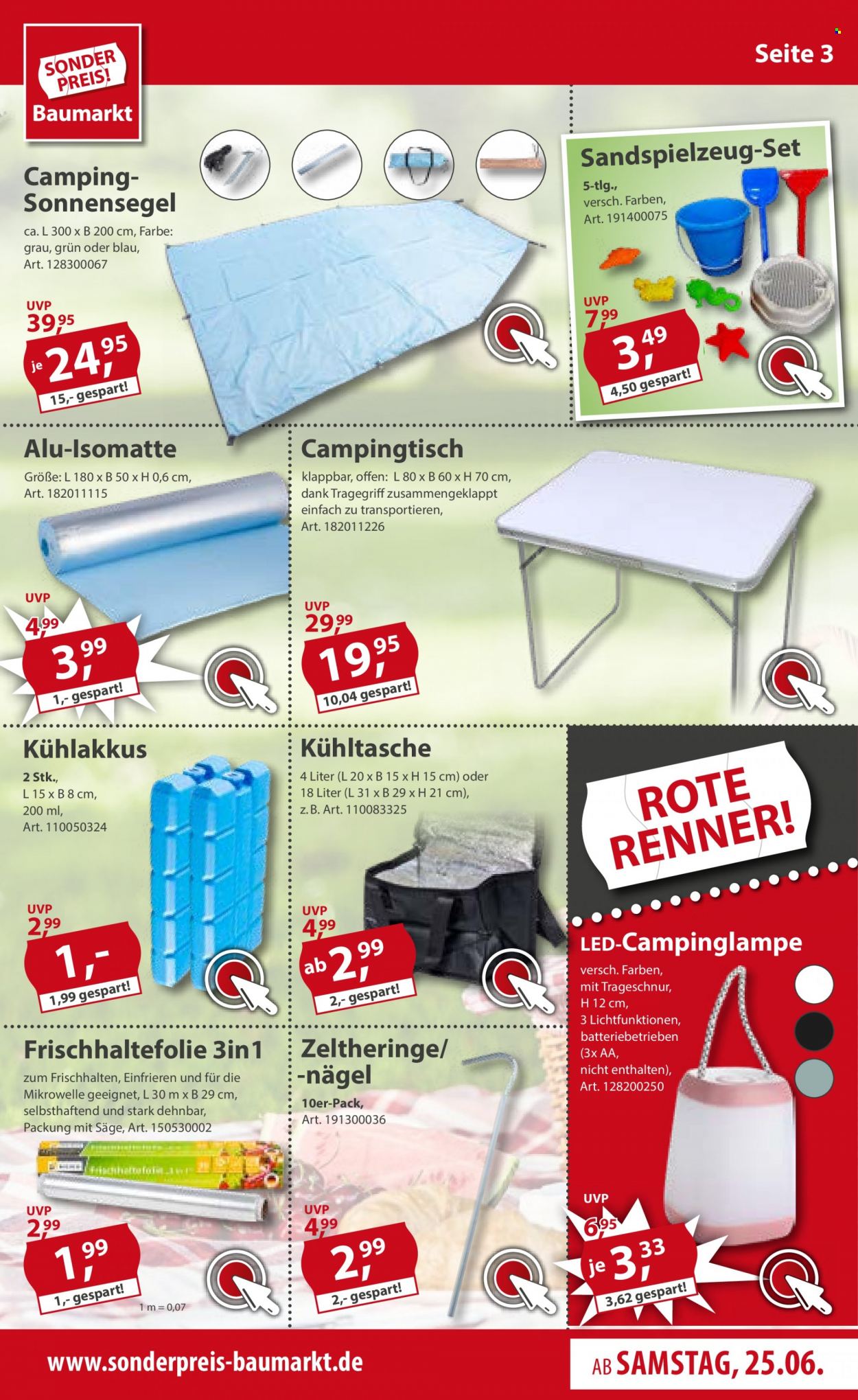 Sonderpreis-Baumarkt Prospekte  - 25.06.2022 - 1.07.2022. Seite 3