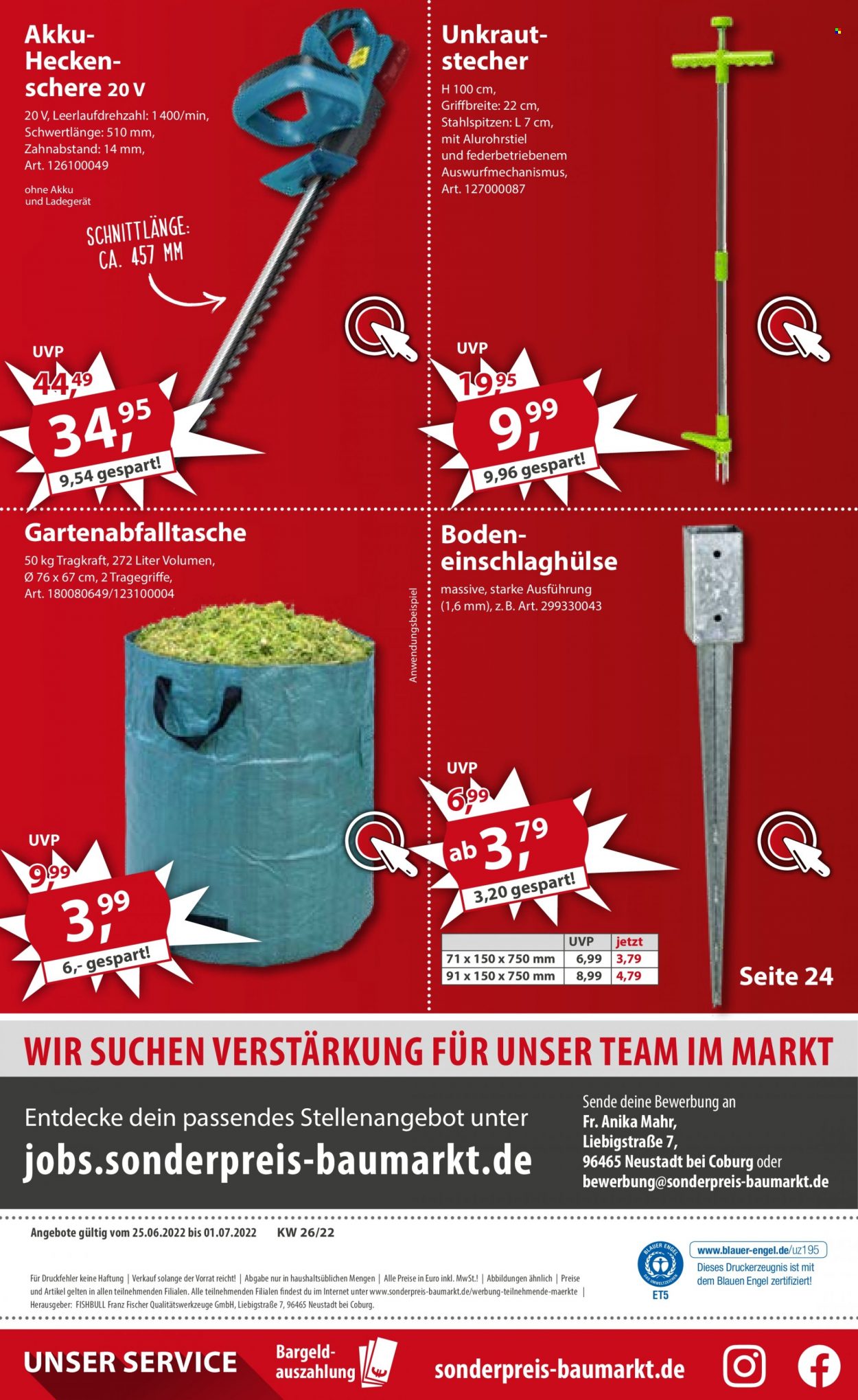 Sonderpreis-Baumarkt Prospekte  - 25.06.2022 - 1.07.2022. Seite 24