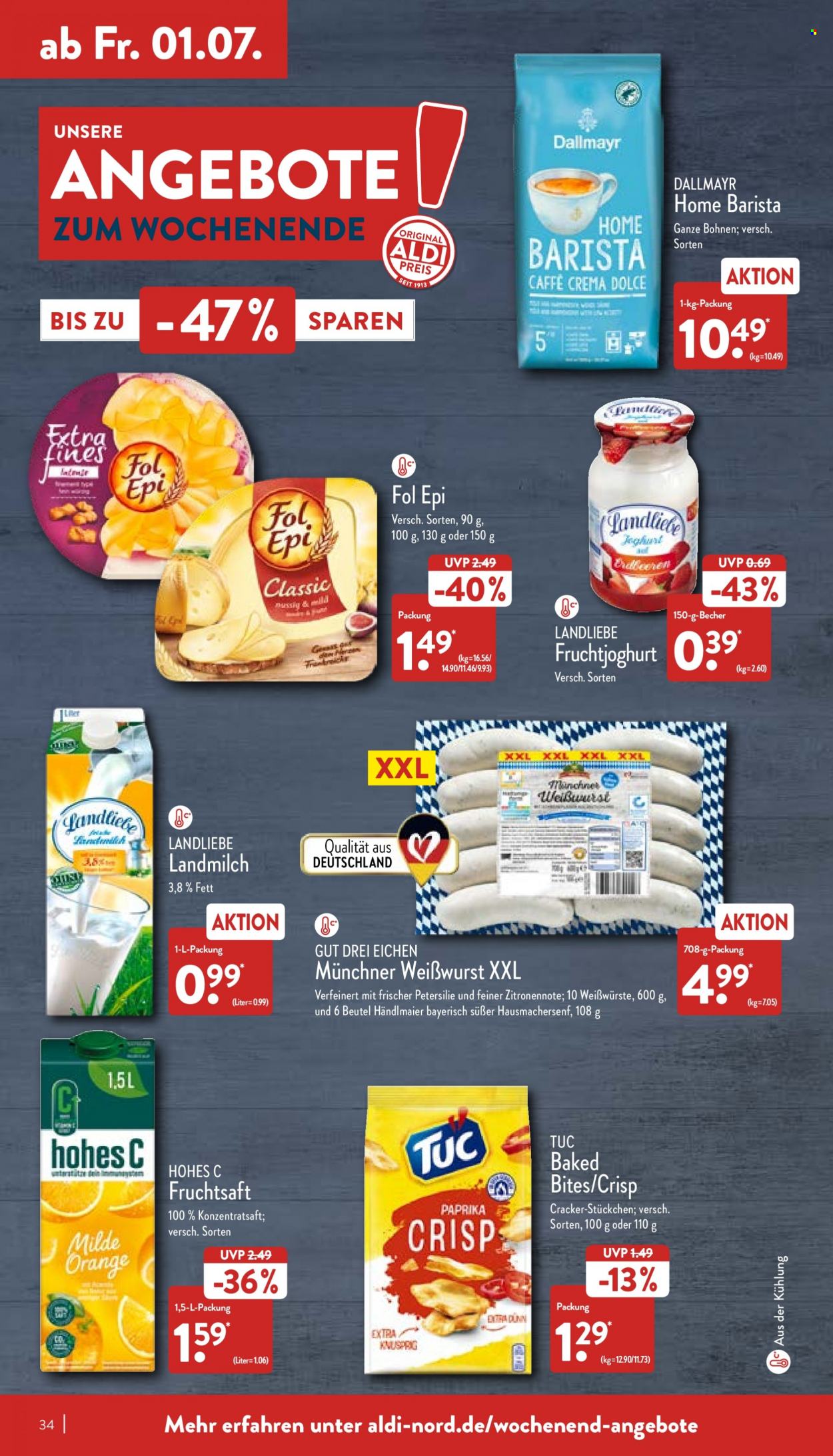 ALDI Nord Prospekte  - 27.06.2022 - 2.07.2022. Seite 34