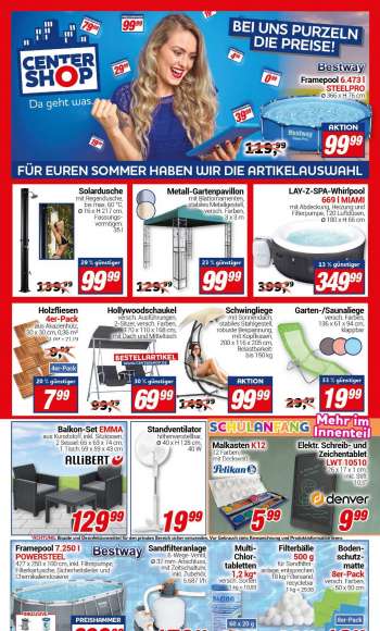 Prospekte CENTERSHOP - 20.06.2022 - 25.06.2022.