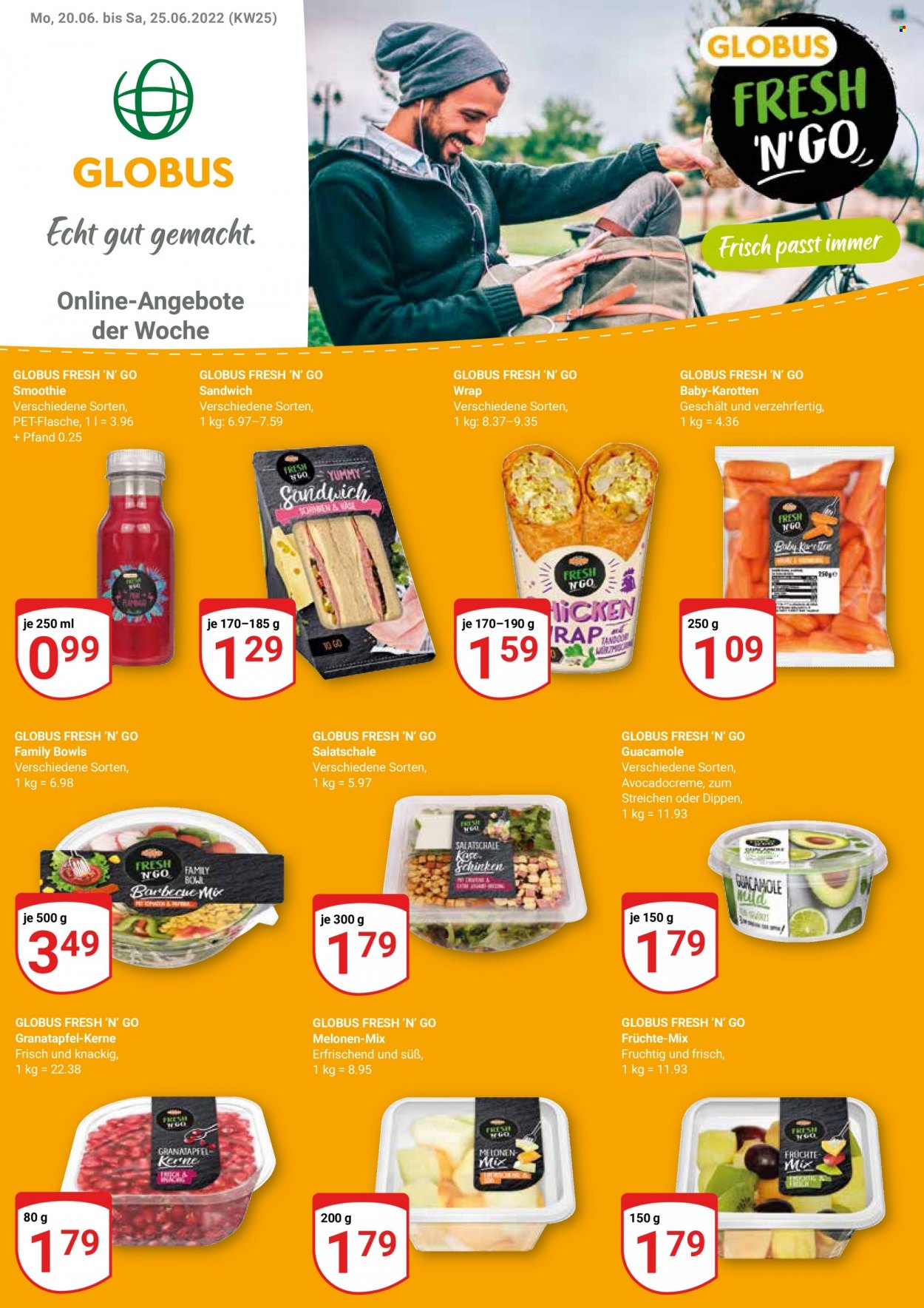 Globus Prospekte  - 20.06.2022 - 25.06.2022. Seite 1