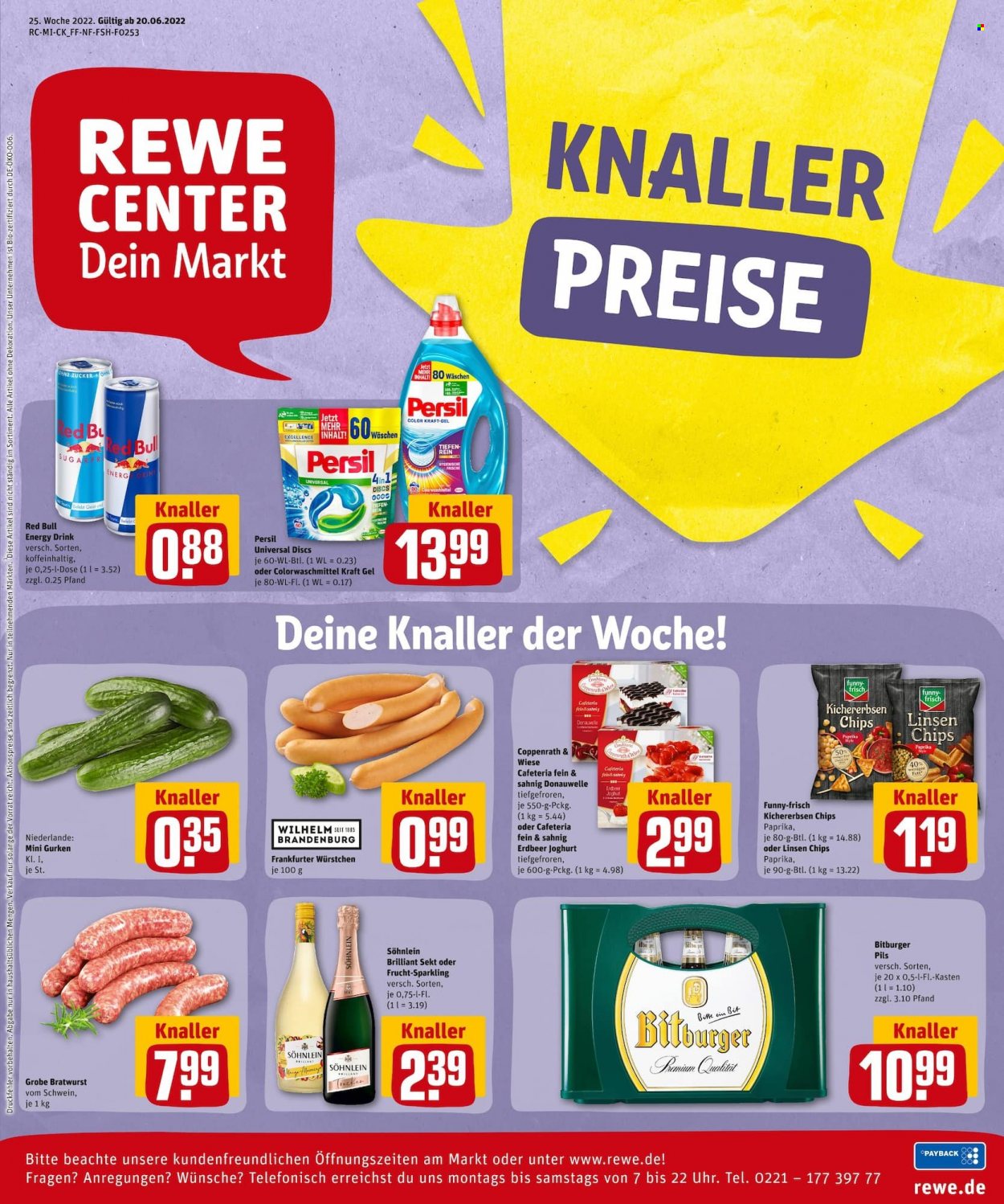 REWE Prospekte  - 20.06.2022 - 25.06.2022. Seite 1