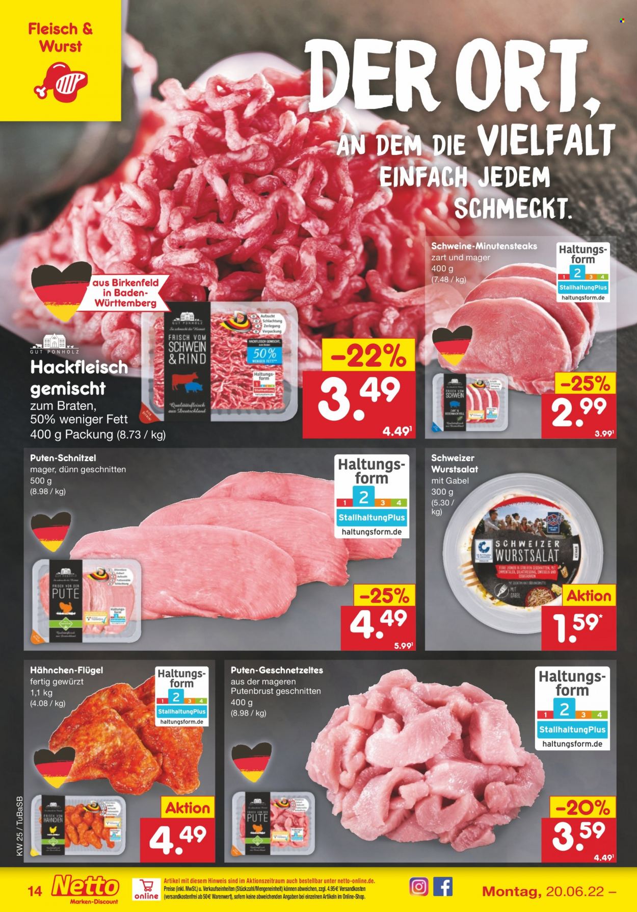 Netto Marken-Discount Prospekte  - 20.06.2022 - 25.06.2022. Seite 14