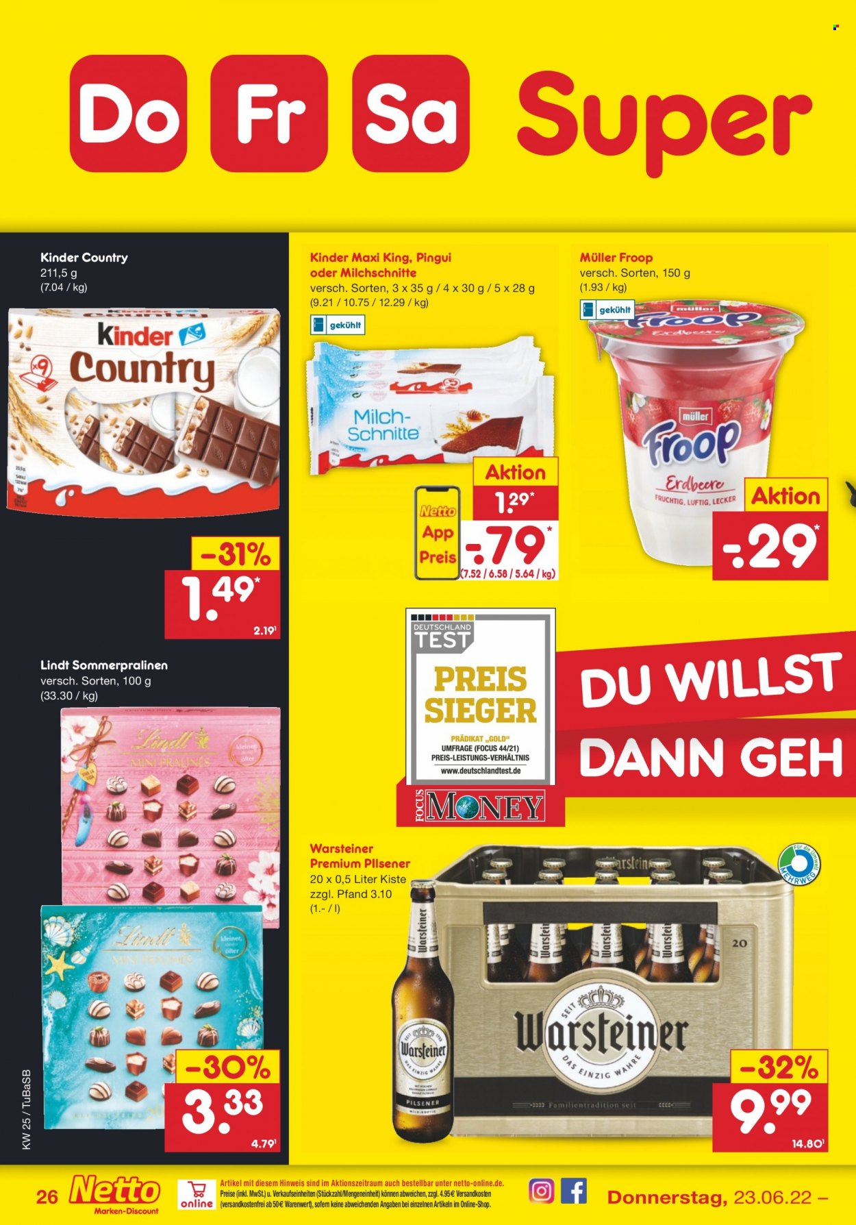 Netto Marken-Discount Prospekte  - 20.06.2022 - 25.06.2022. Seite 26