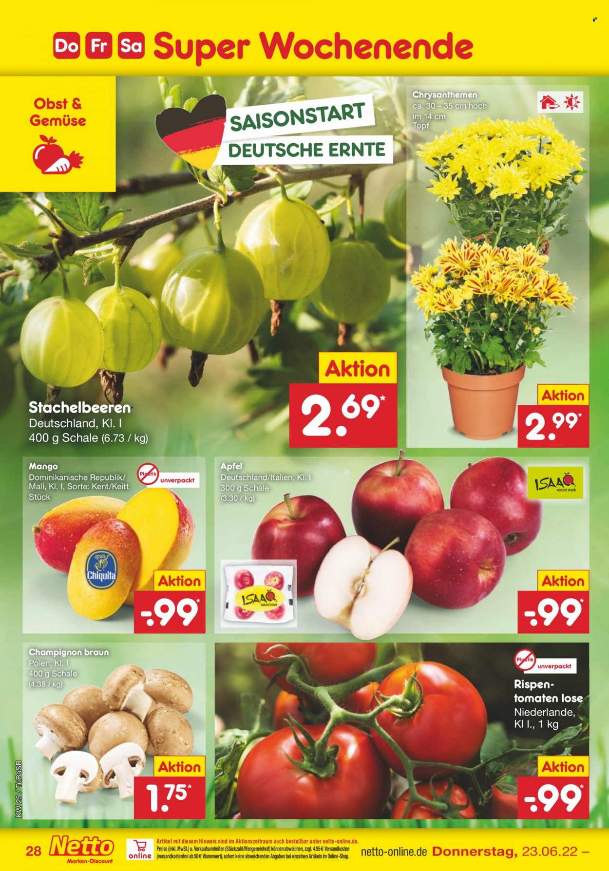 Netto Marken-Discount Prospekte  - 20.06.2022 - 25.06.2022. Seite 28