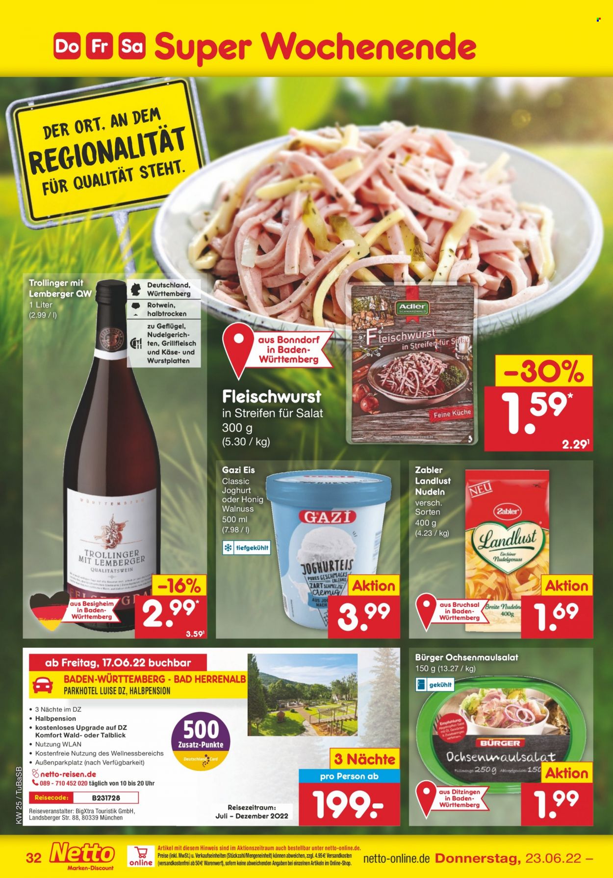 Netto Marken-Discount Prospekte  - 20.06.2022 - 25.06.2022. Seite 32