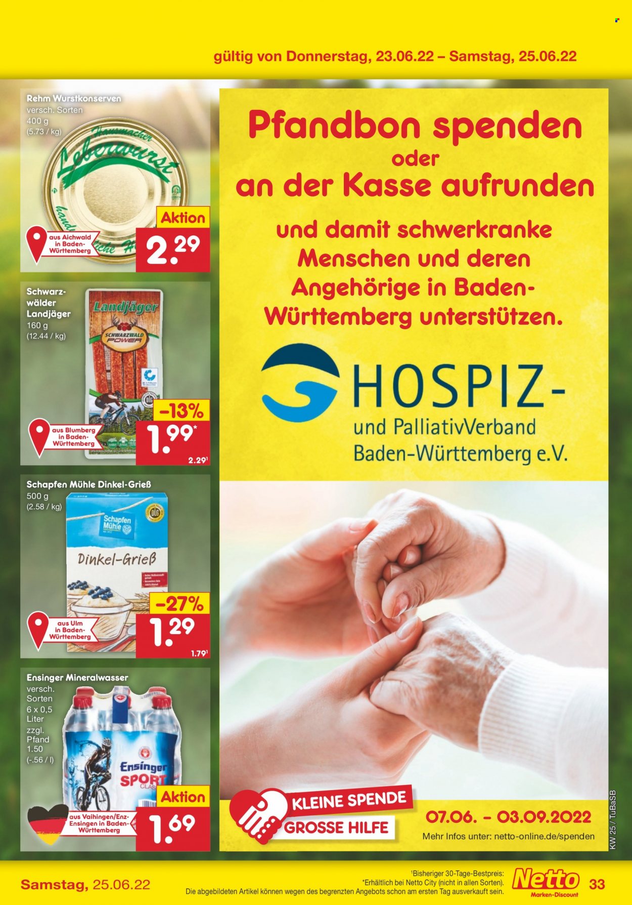 Netto Marken-Discount Prospekte  - 20.06.2022 - 25.06.2022. Seite 33