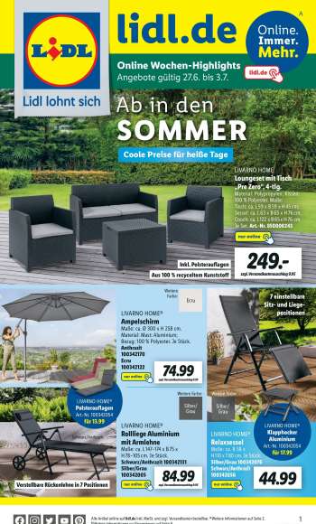 Prospekte Lidl - 27.06.2022 - 3.07.2022.