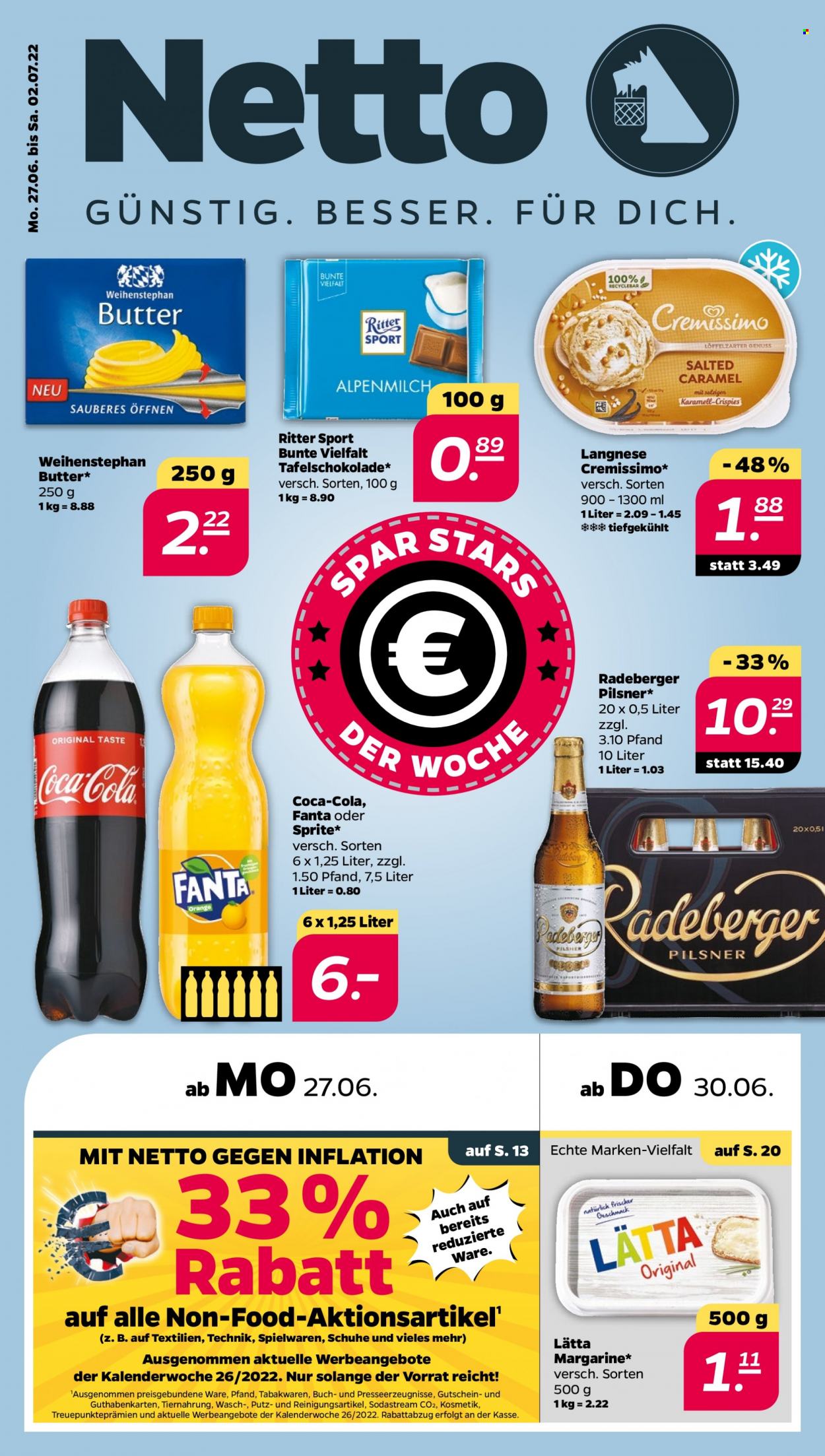 Netto Prospekte  - 27.06.2022 - 2.07.2022. Seite 1