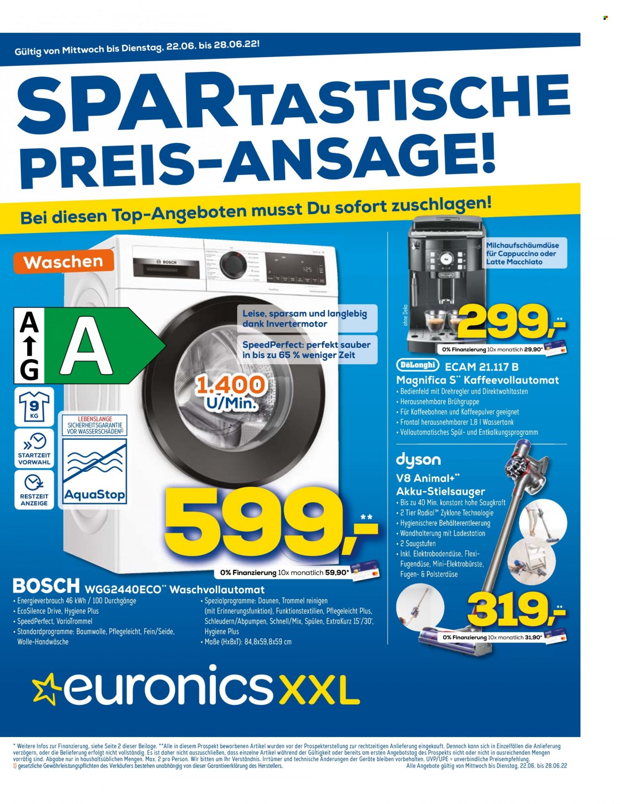 Euronics Prospekte  - 22.06.2022 - 28.06.2022. Seite 1