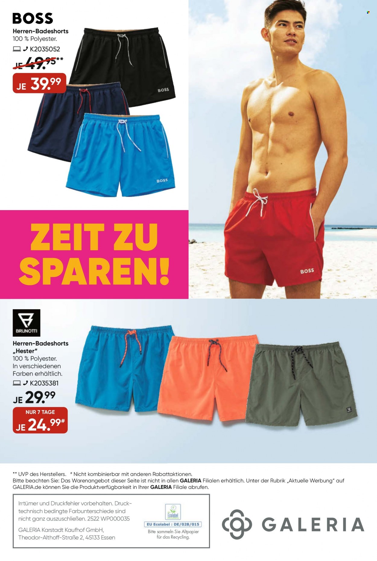 GALERIA Karstadt Kaufhof Prospekte  - 22.06.2022 - 28.06.2022. Seite 40