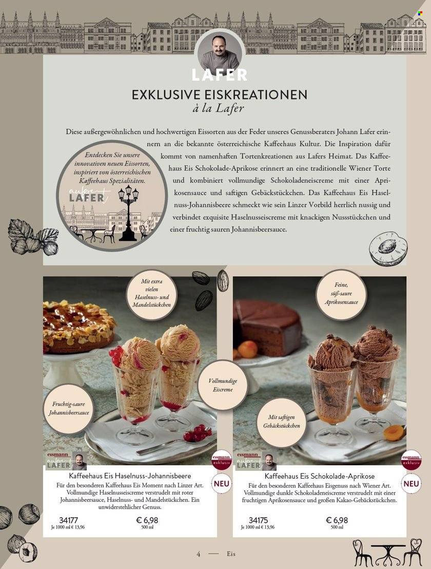 thumbnail - Prospekte eismann - 20.06.2022 - 9.07.2022 - Produkte in Aktion - Torte, Eiscreme, Eis, Eisschokolade, Haselnuss. Seite 4.
