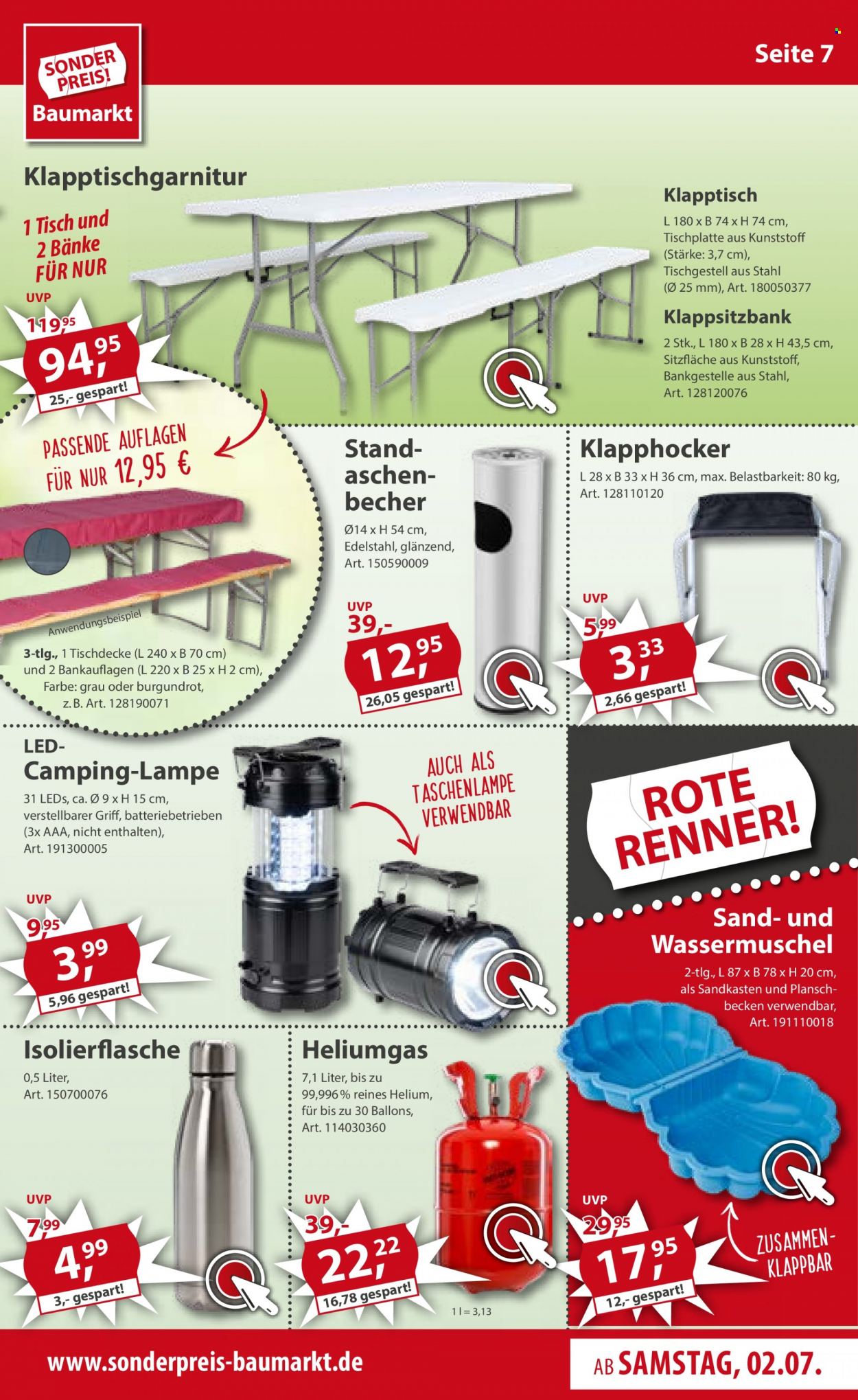 Sonderpreis-Baumarkt Prospekte  - 2.07.2022 - 8.07.2022. Seite 7