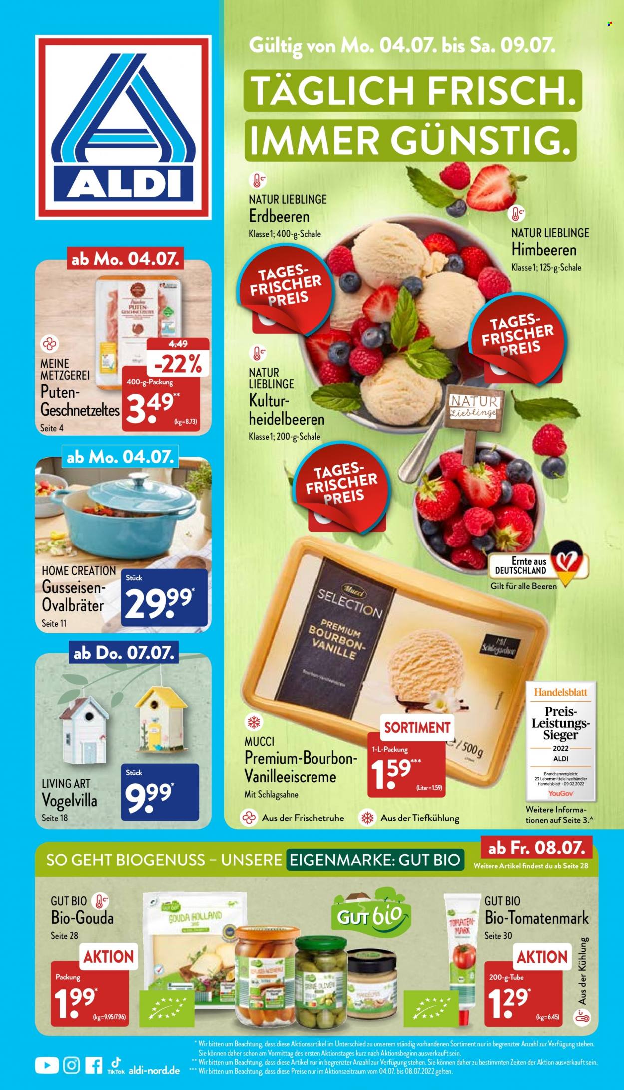 ALDI Nord Prospekte  - 4.07.2022 - 9.07.2022. Seite 1