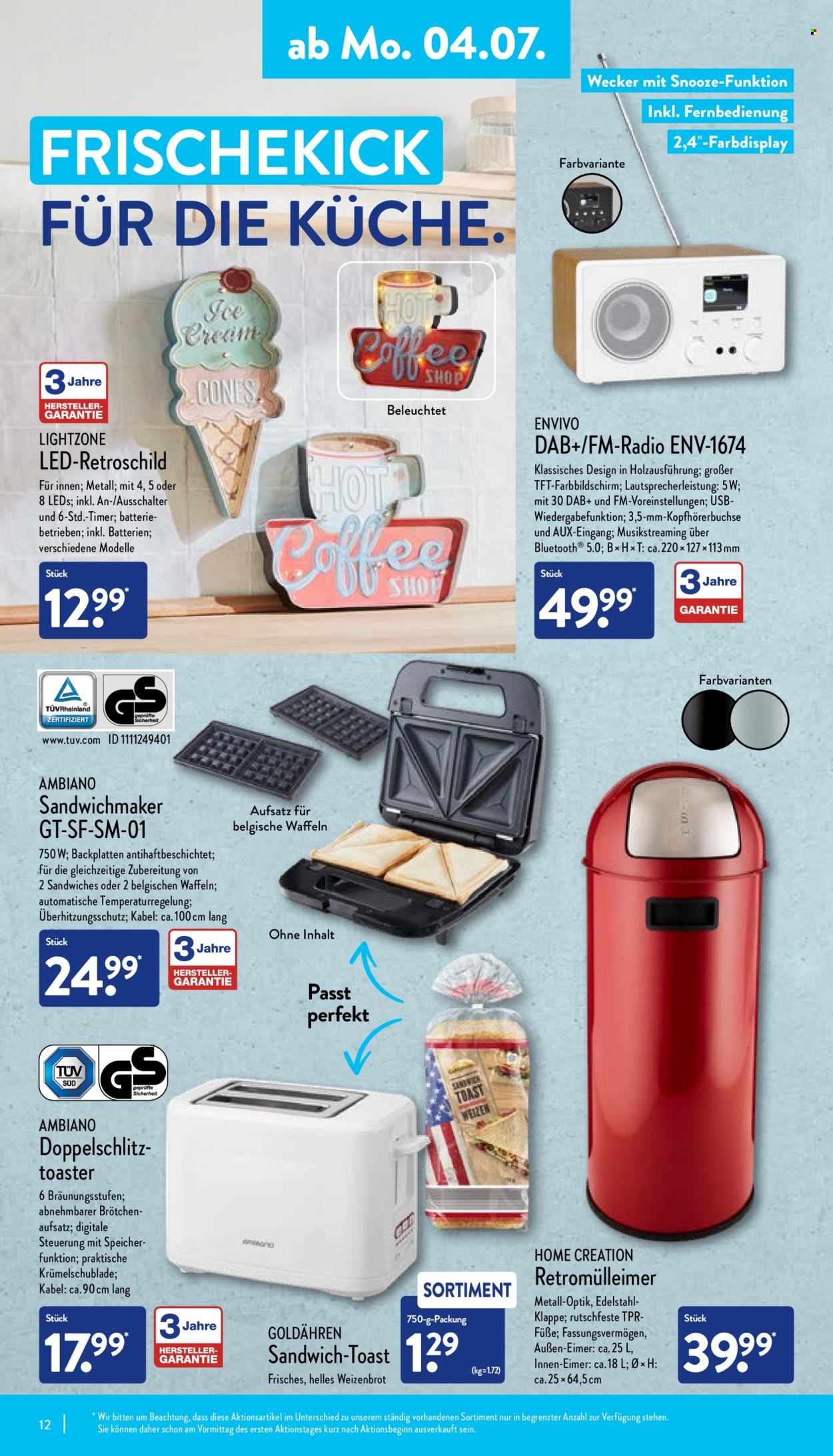 ALDI Nord Prospekte  - 4.07.2022 - 9.07.2022. Seite 12