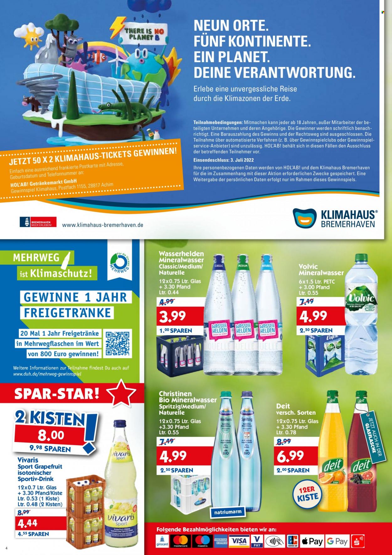 Hol'ab! Getränkemarkt Prospekte  - 27.06.2022 - 2.07.2022. Seite 4