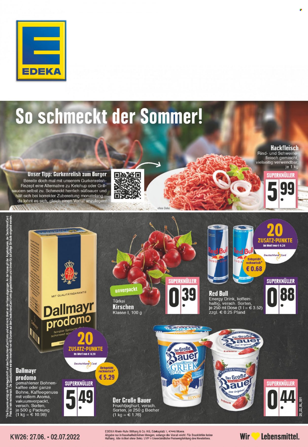Edeka Prospekte  - 27.06.2022 - 2.07.2022. Seite 1