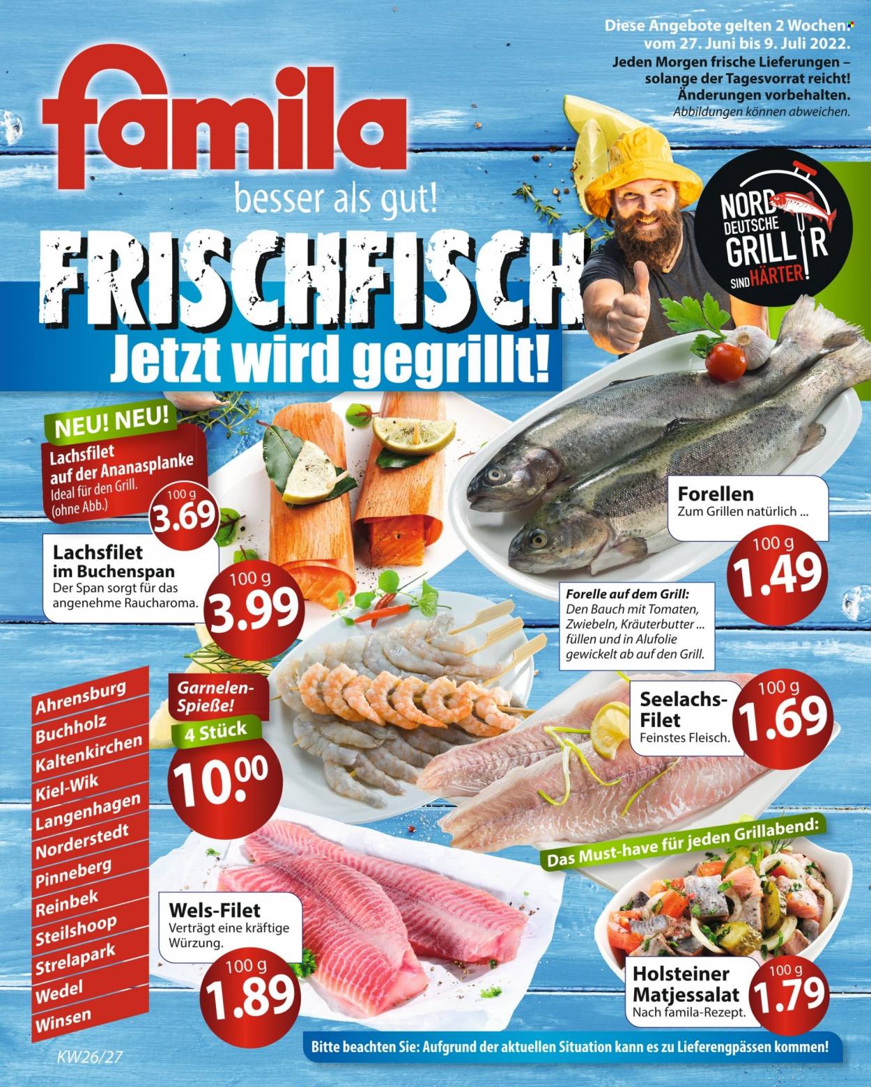 famila Prospekte  - 27.06.2022 - 9.07.2022. Seite 1