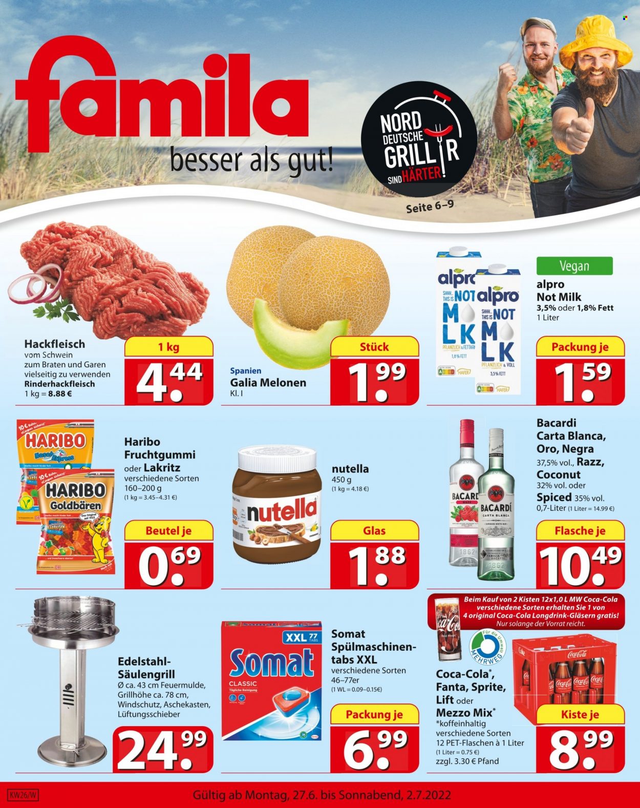 famila Prospekte  - 27.06.2022 - 2.07.2022. Seite 1