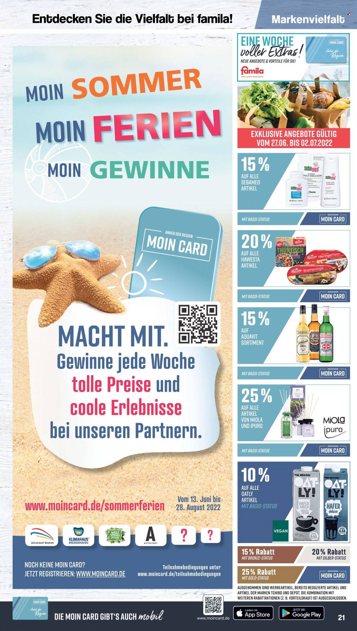 famila Prospekte  - 27.06.2022 - 2.07.2022. Seite 21