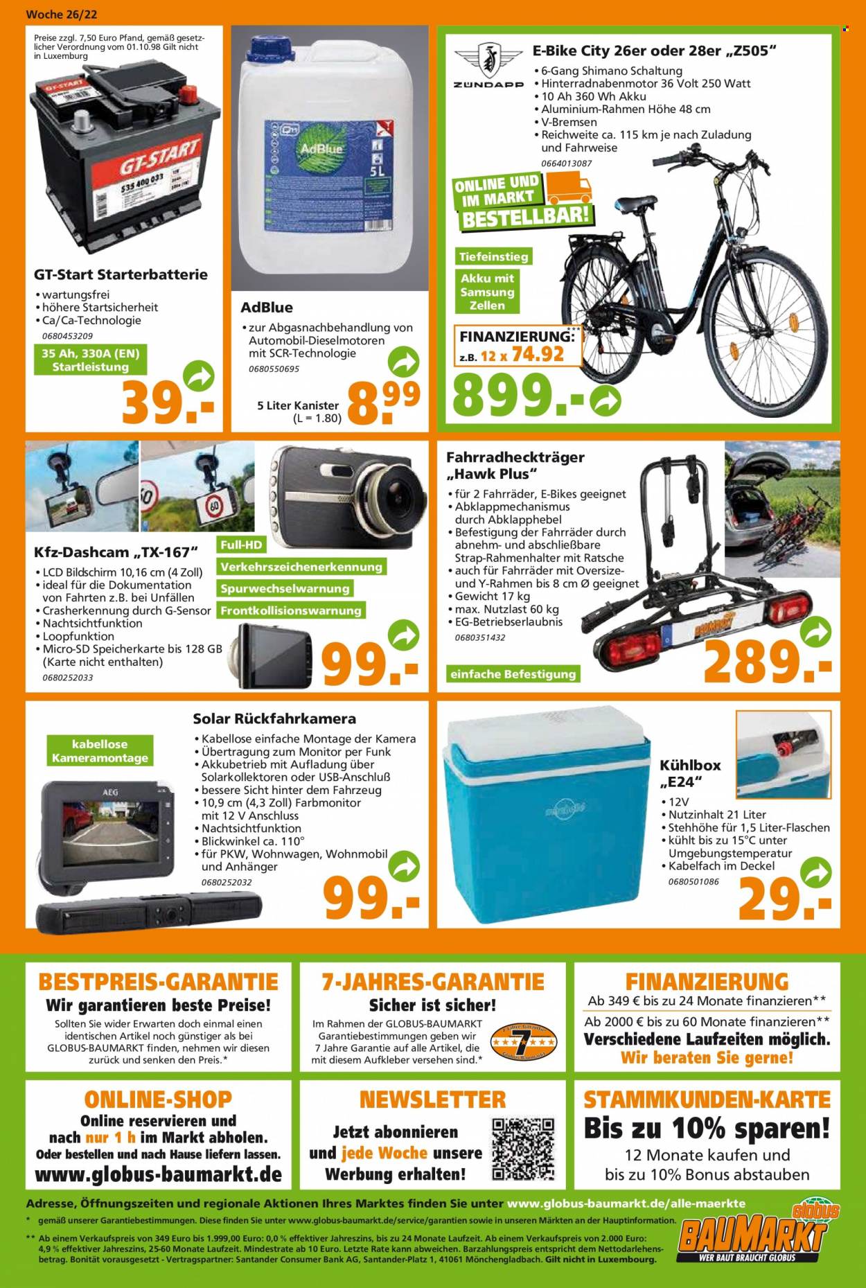 Globus Baumarkt Prospekte  - 27.06.2022 - 2.07.2022. Seite 24