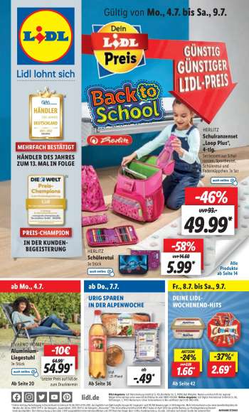 Prospekte Lidl - 4.07.2022 - 9.07.2022.