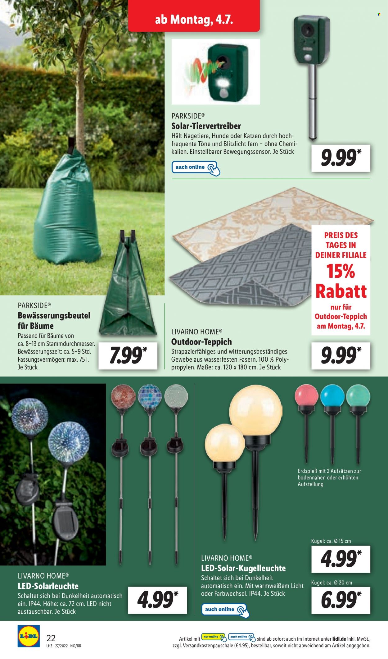 Lidl Prospekte  - 4.07.2022 - 9.07.2022. Seite 22
