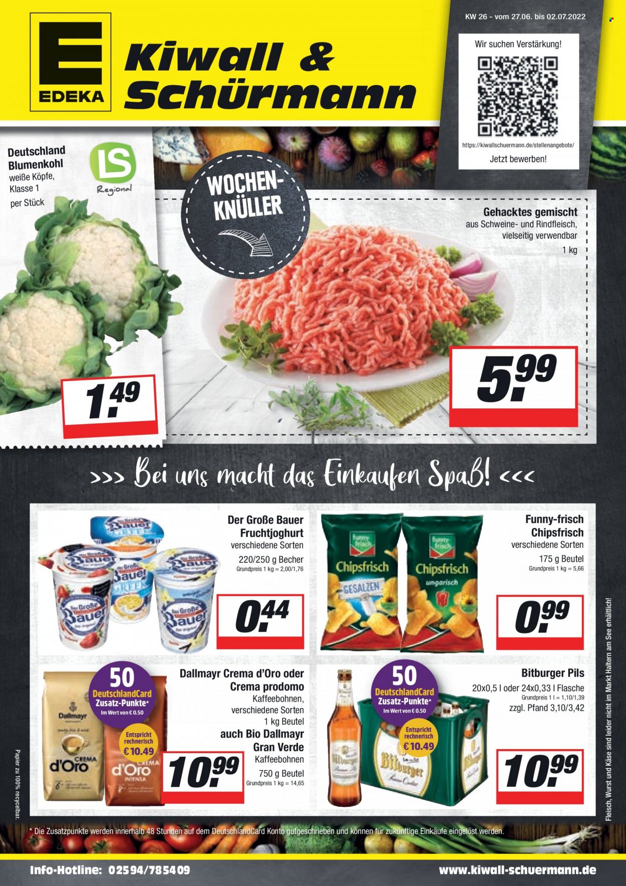 Edeka Prospekte  - 27.06.2022 - 2.07.2022. Seite 1