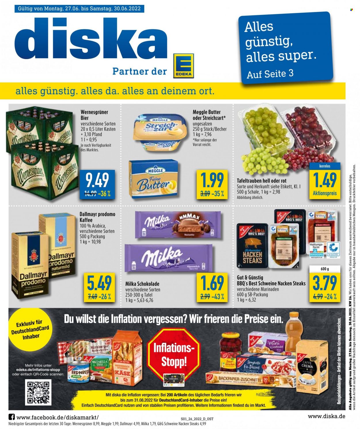 Diska Prospekte  - 27.06.2022 - 30.06.2022. Seite 1
