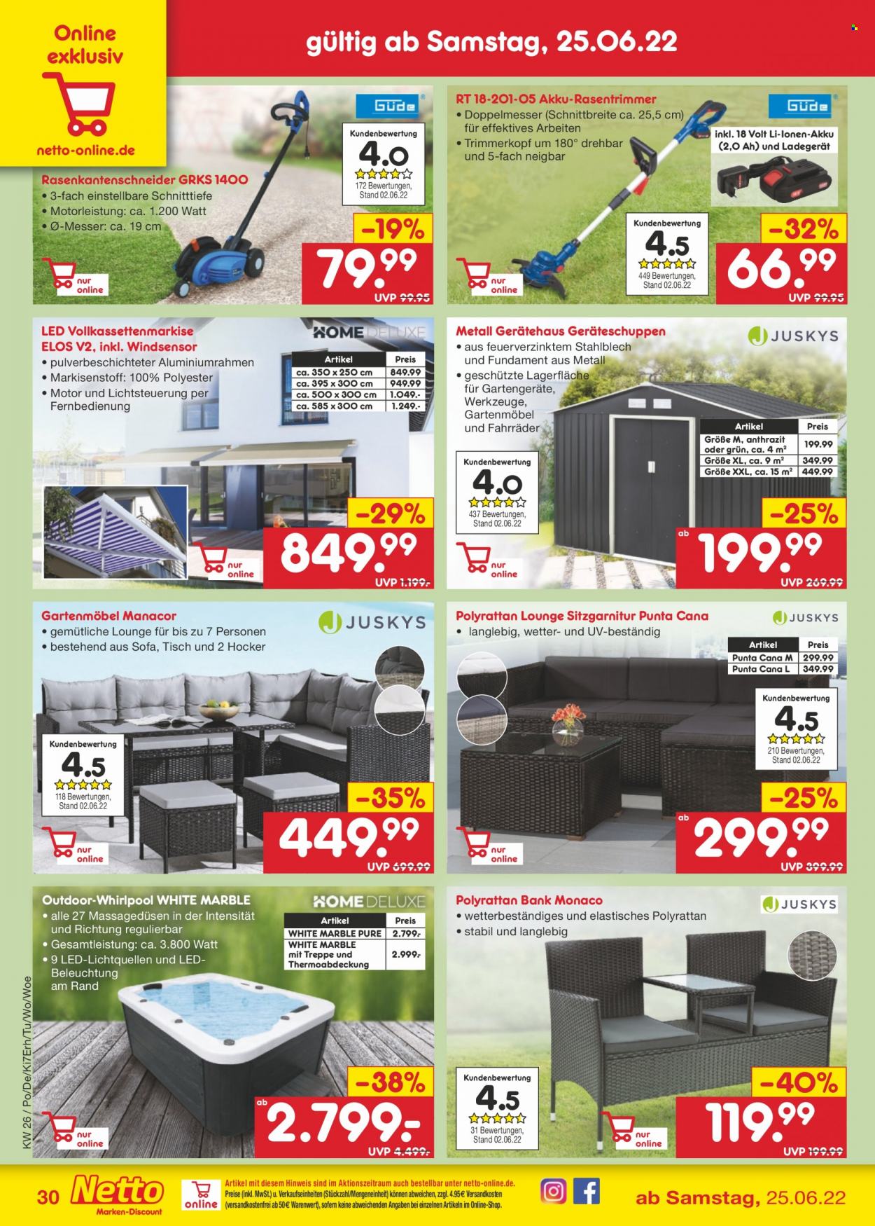 Netto Marken-Discount Prospekte  - 27.06.2022 - 2.07.2022. Seite 30