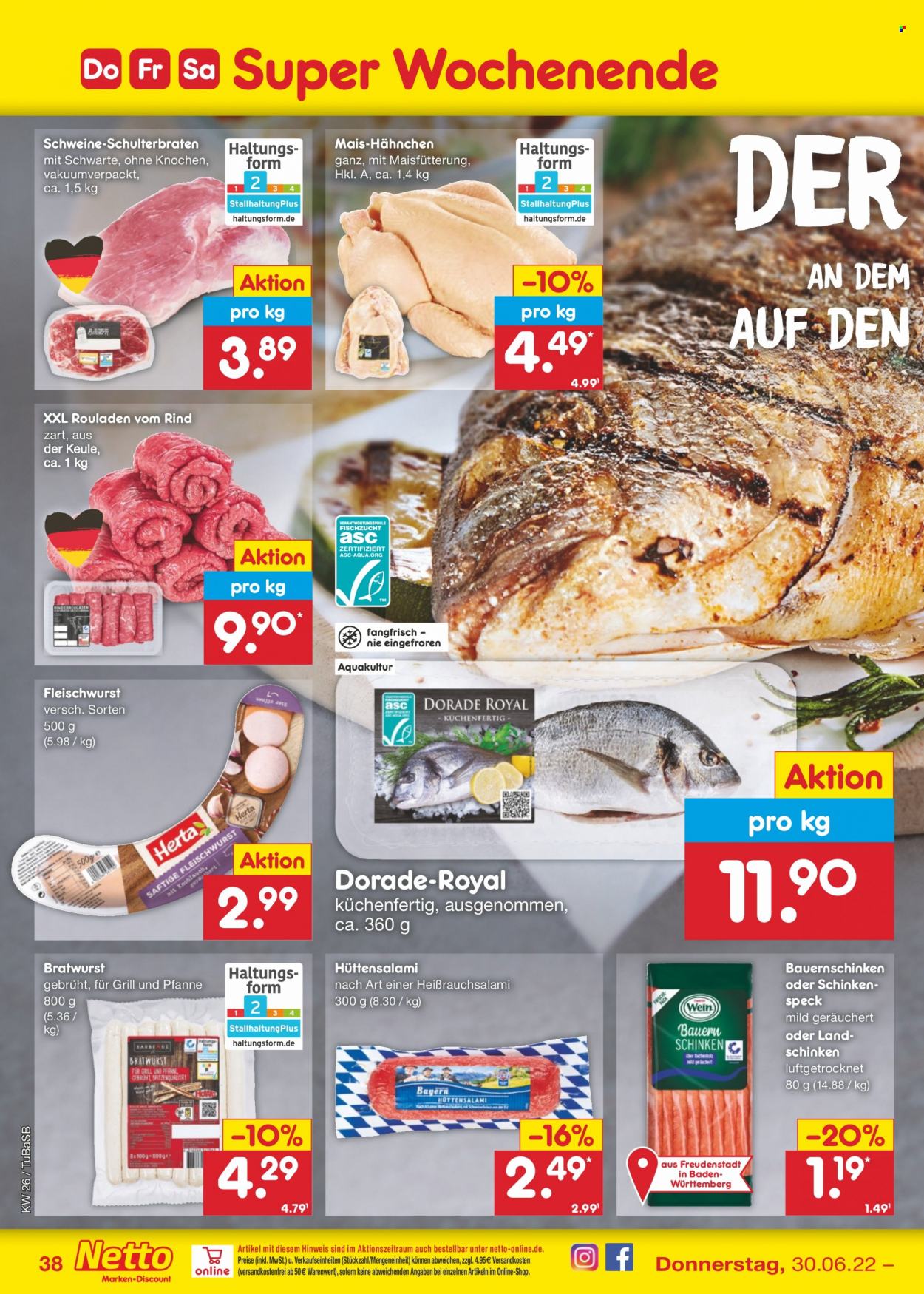 Netto Marken-Discount Prospekte  - 27.06.2022 - 2.07.2022. Seite 38
