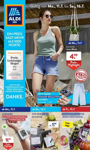 Prospekte ALDI SÜD - 11.07.2022 - 16.07.2022.