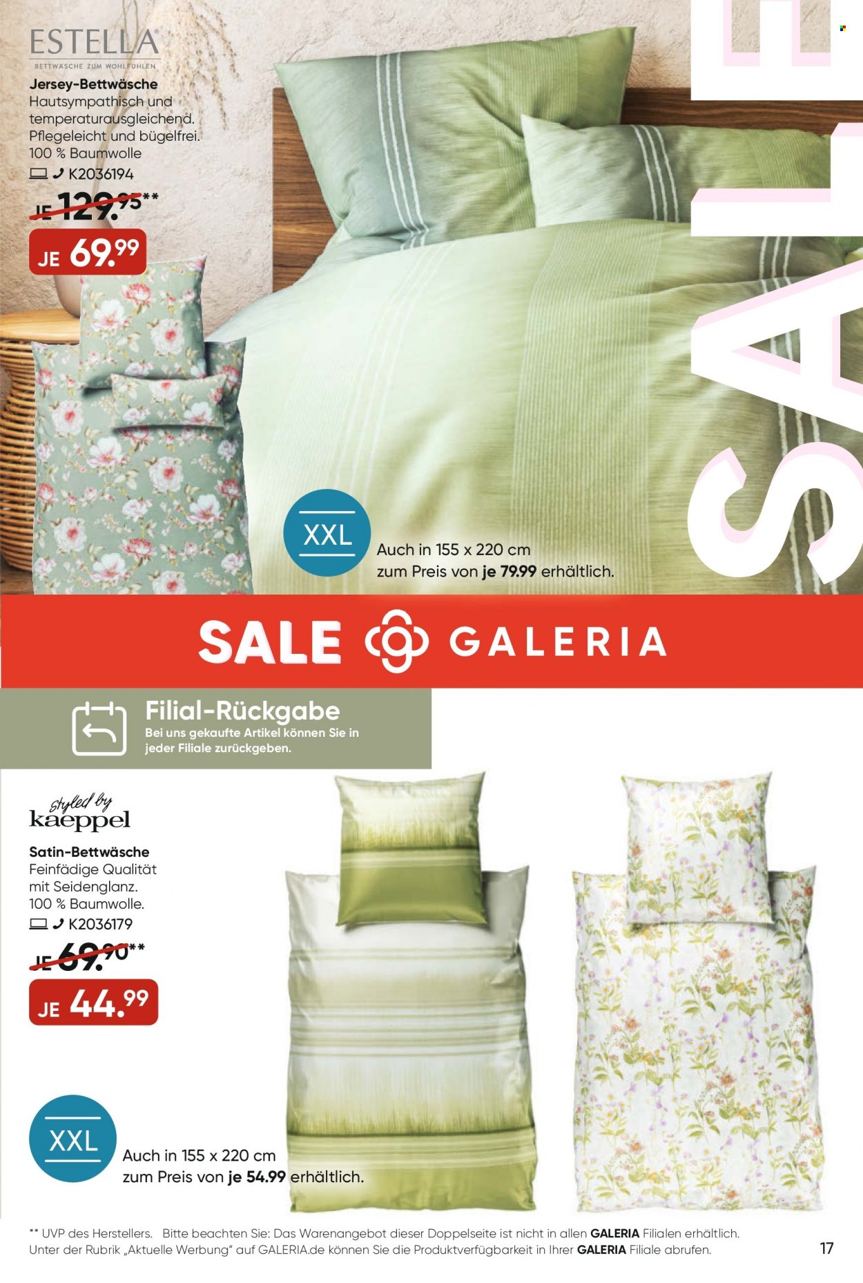 GALERIA Karstadt Kaufhof Prospekte  - 29.06.2022 - 5.07.2022. Seite 17