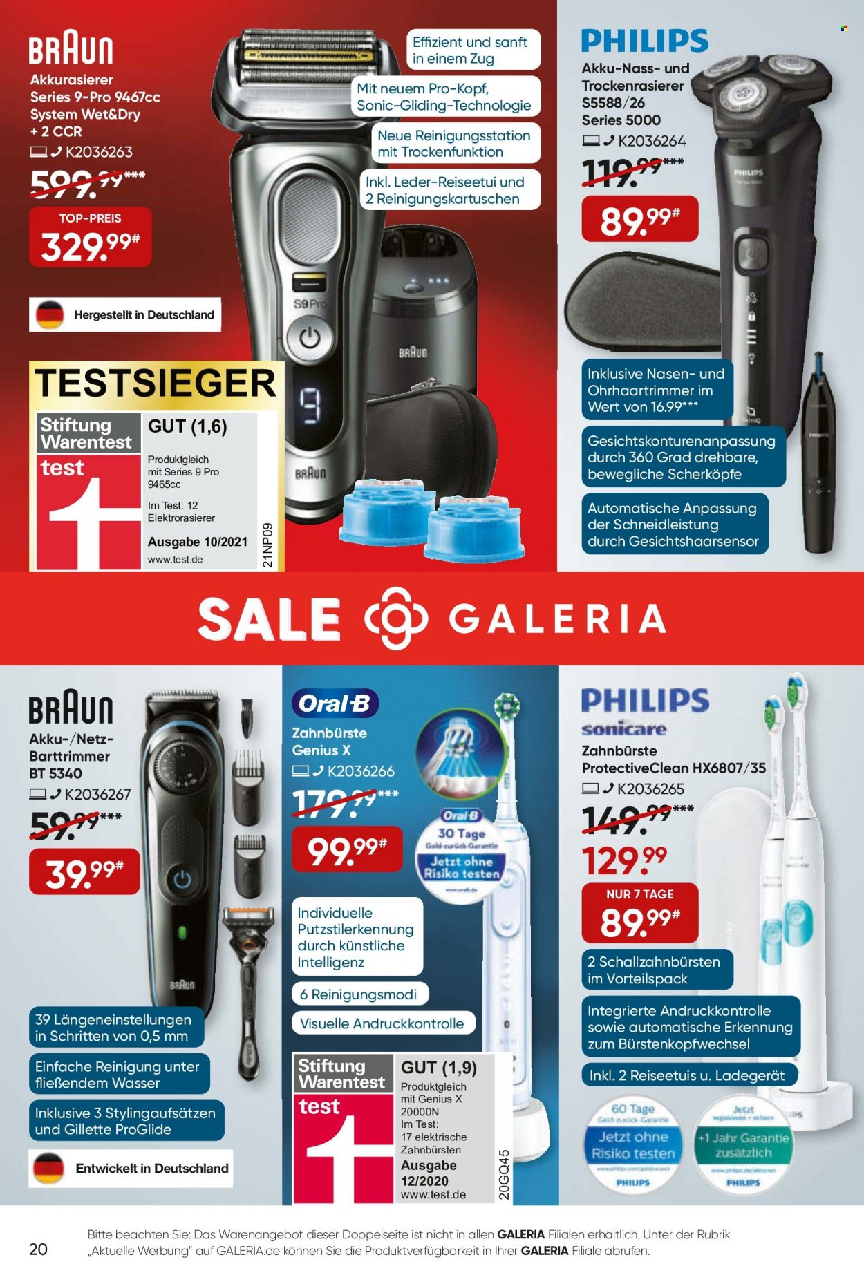 GALERIA Karstadt Kaufhof Prospekte  - 29.06.2022 - 5.07.2022. Seite 20