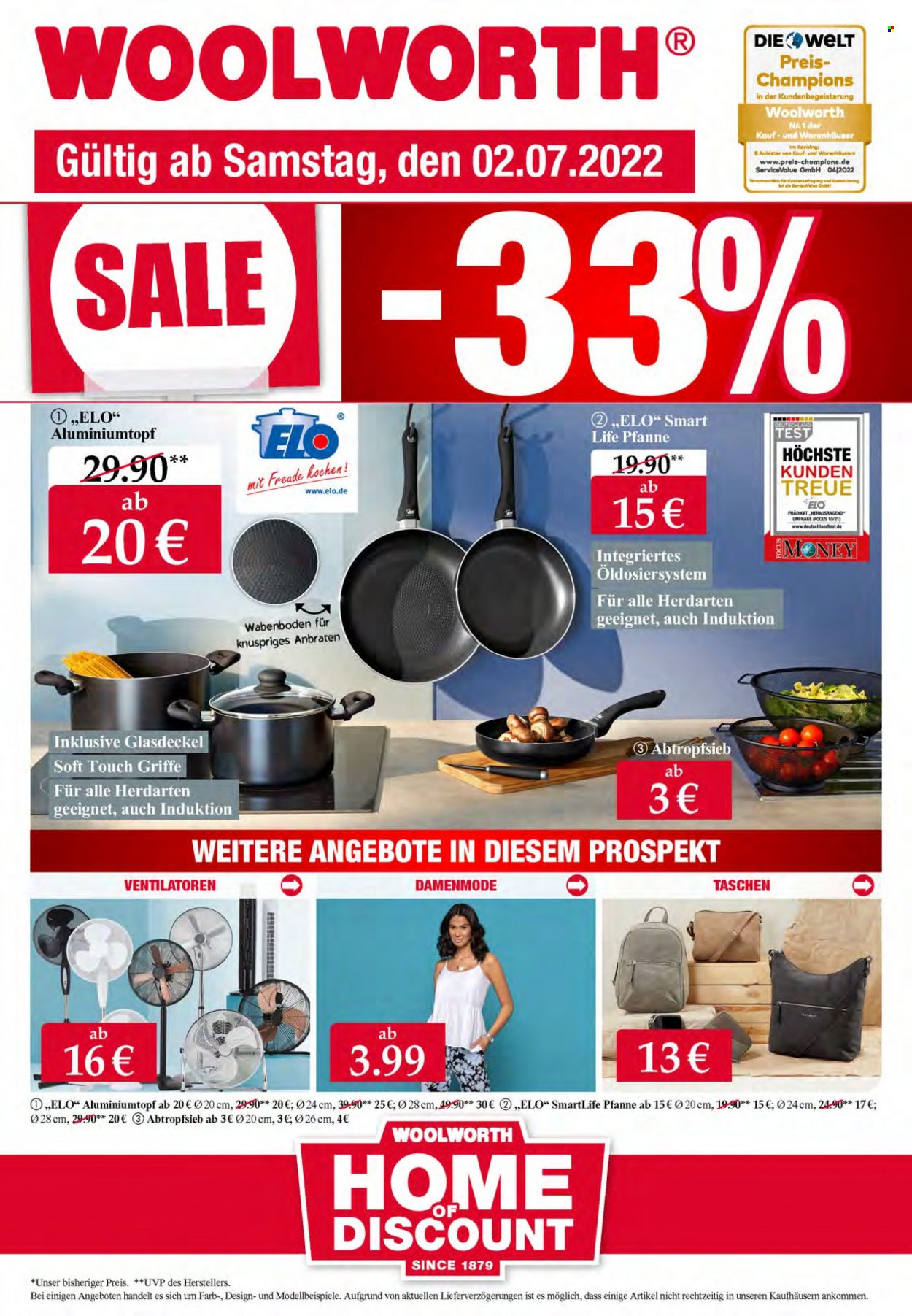 Woolworth Prospekte  - 2.07.2022 - 9.07.2022. Seite 1