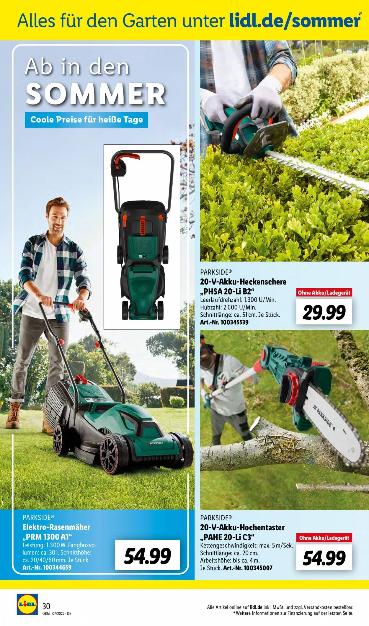 Lidl Prospekte  - 1.07.2022 - 31.07.2022. Seite 30