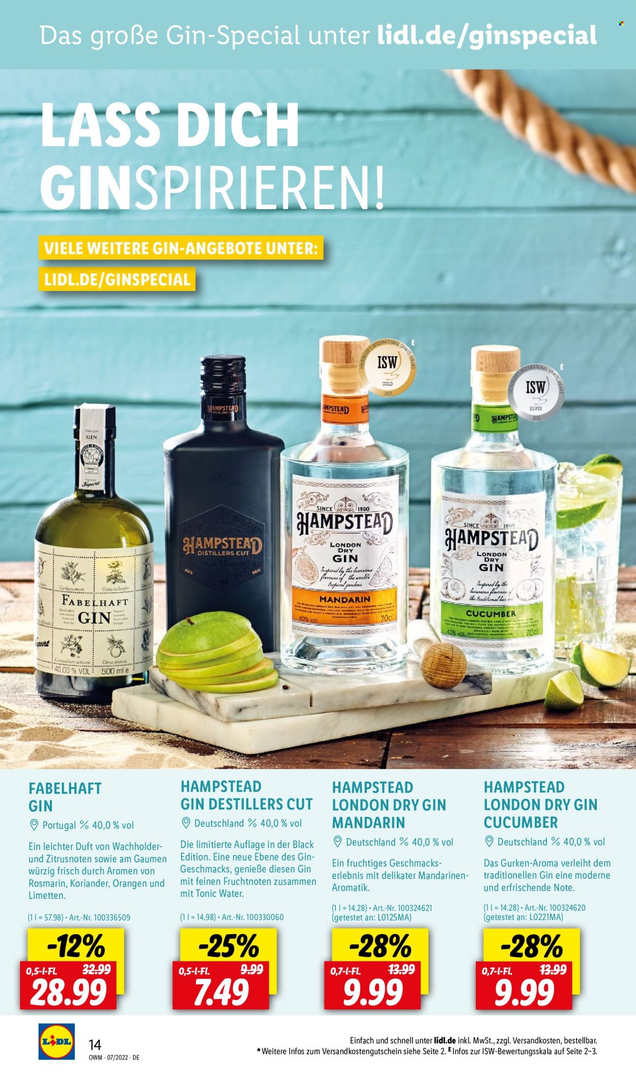 Lidl Prospekte  - 1.07.2022 - 31.07.2022. Seite 14