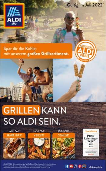 Prospekte ALDI SÜD - 1.07.2022 - 31.07.2022.