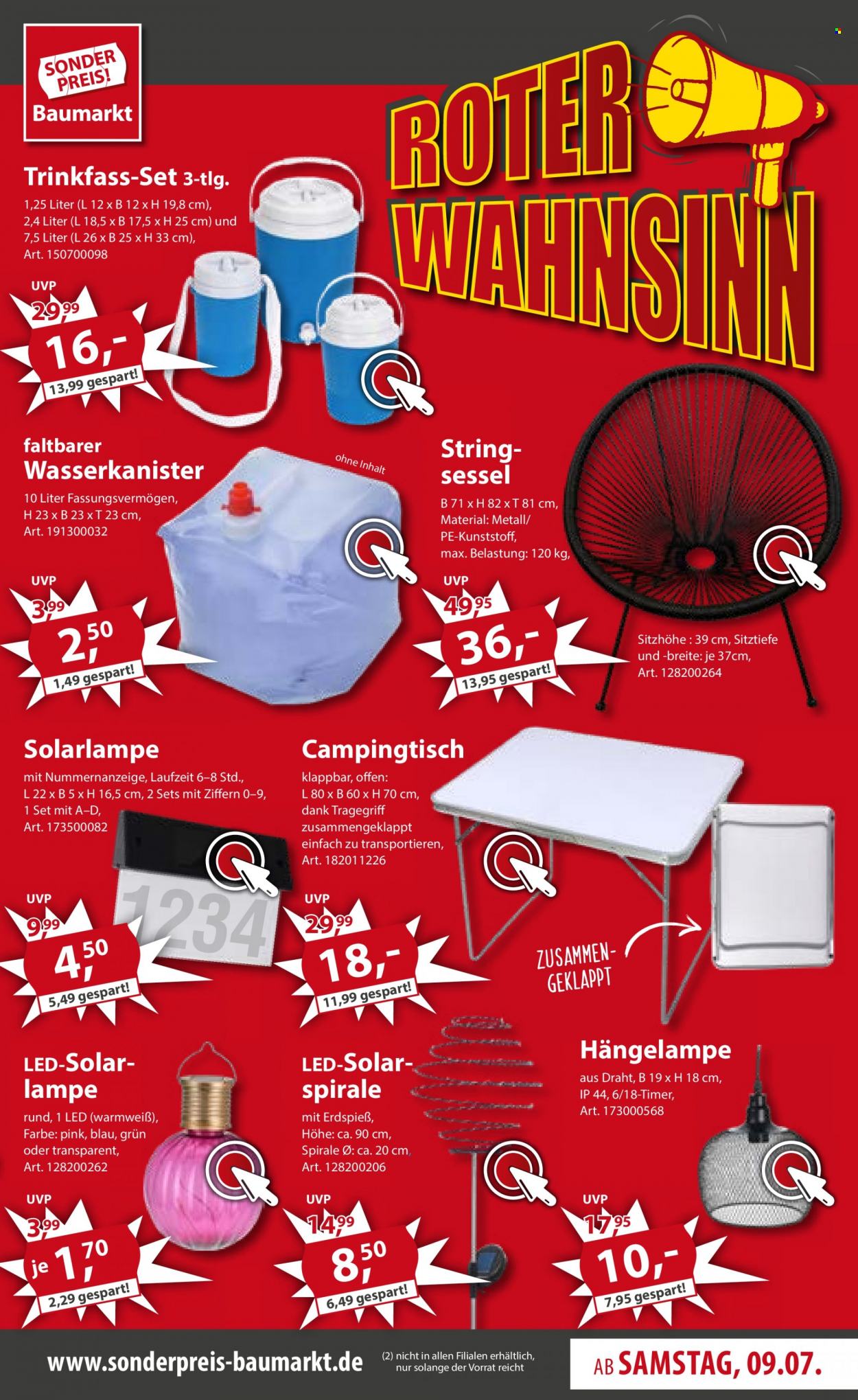 Sonderpreis-Baumarkt Prospekte  - 9.07.2022 - 15.07.2022. Seite 3