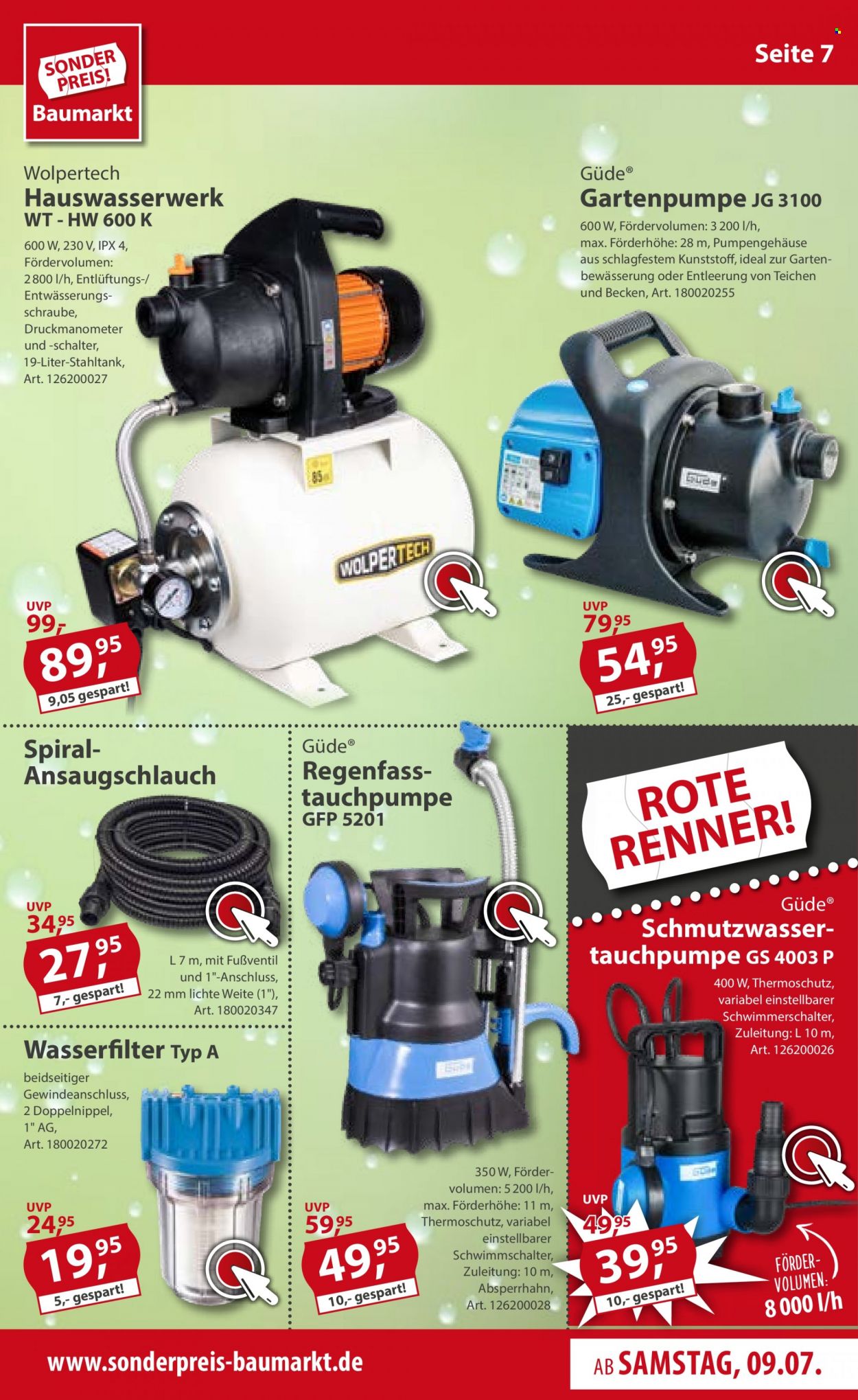 Sonderpreis-Baumarkt Prospekte  - 9.07.2022 - 15.07.2022. Seite 7