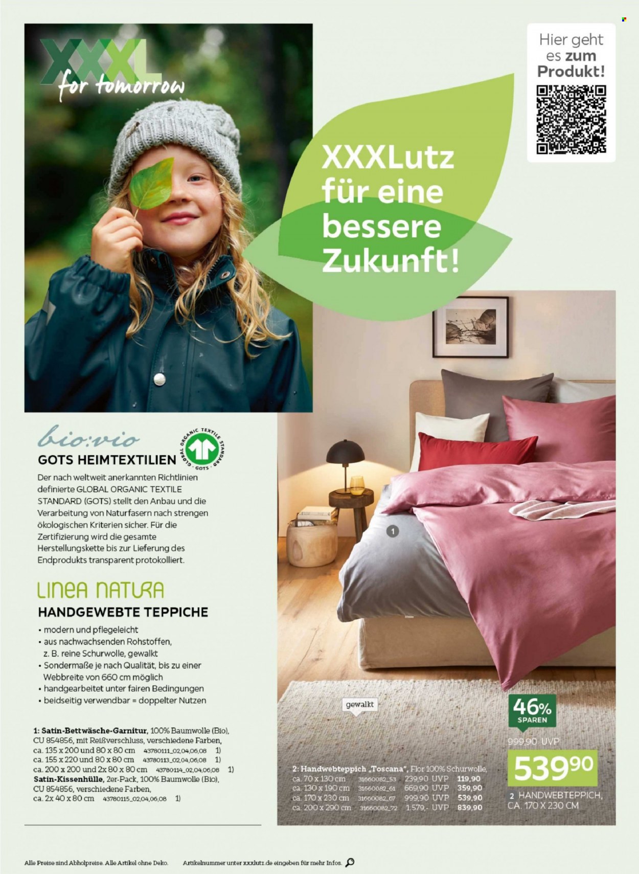 thumbnail - Prospekte XXXLutz - 1.07.2022 - 31.12.2022 - Produkte in Aktion - Bettwäsche, Teppich, Handwebteppich. Seite 16.