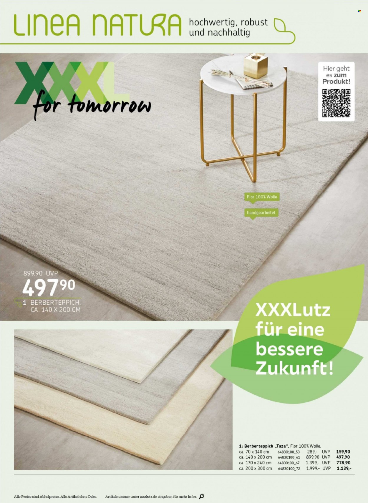thumbnail - Prospekte XXXLutz - 1.07.2022 - 31.12.2022 - Produkte in Aktion - Berberteppich, Teppich. Seite 88.