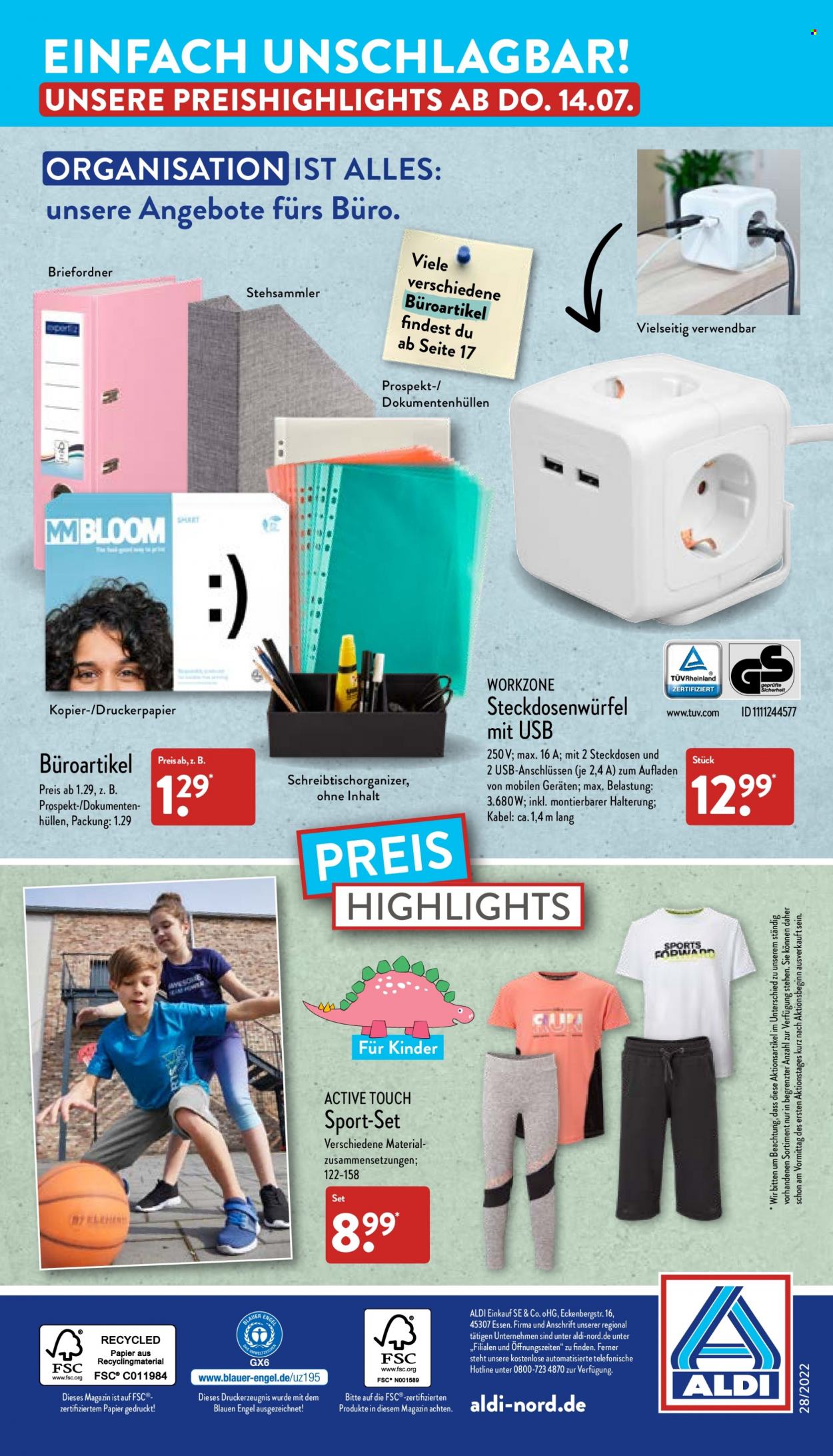 ALDI Nord Prospekte  - 11.07.2022 - 16.07.2022. Seite 36