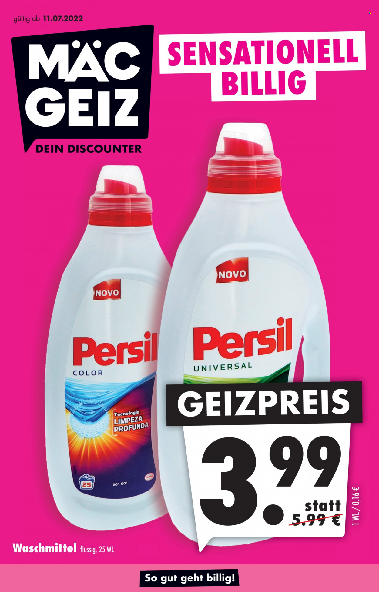 Mäc-Geiz Prospekte  - 11.07.2022 - 17.07.2022. Seite 1