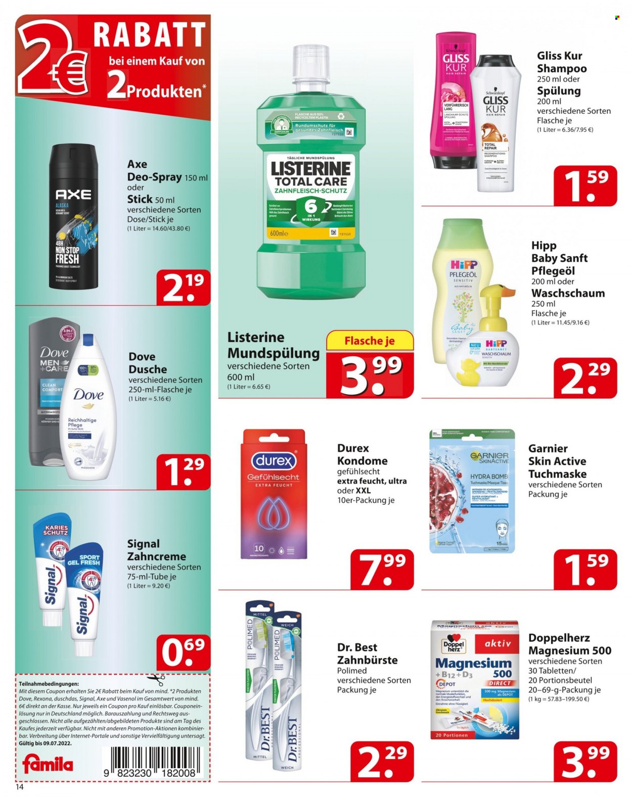 famila Prospekte  - 4.07.2022 - 9.07.2022. Seite 14