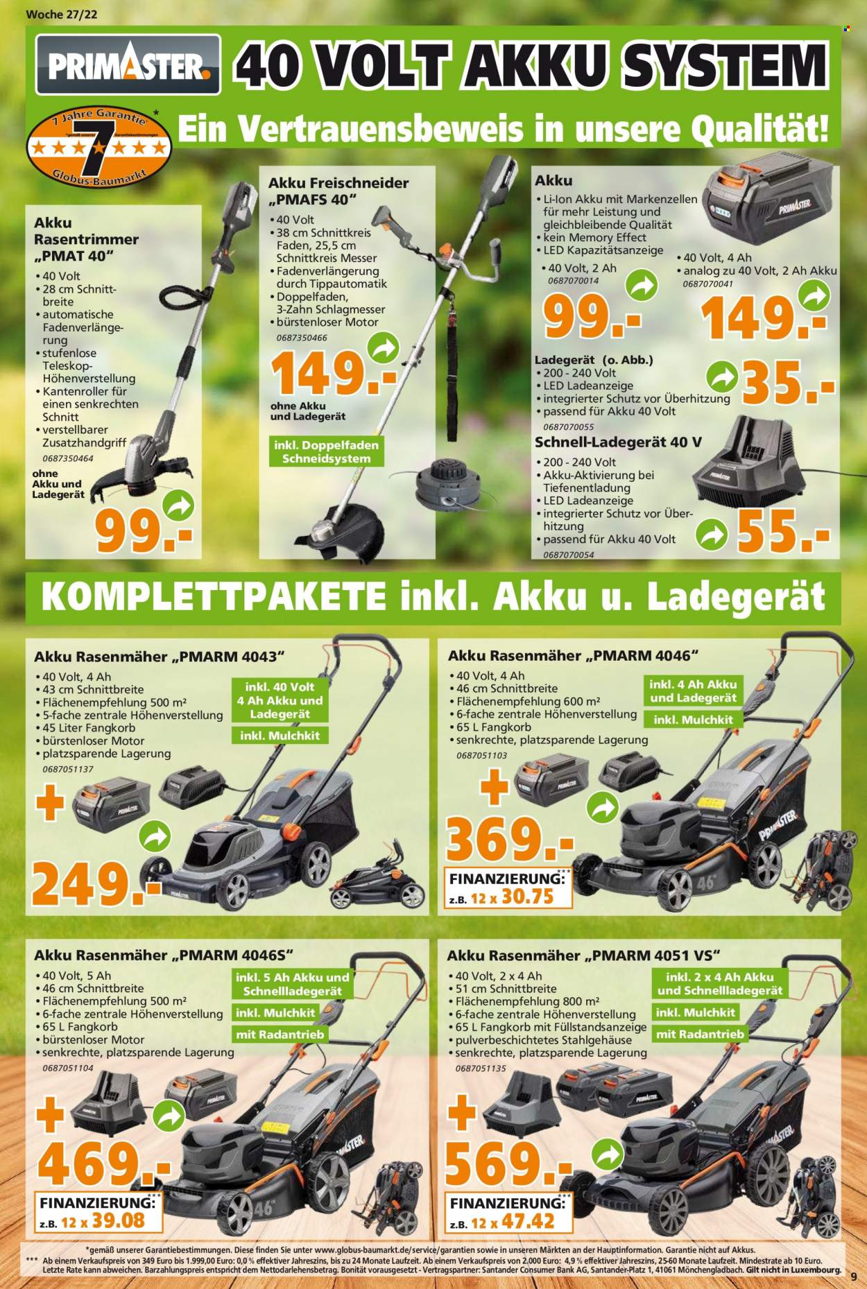 Globus Baumarkt Prospekte  - 3.07.2022 - 9.07.2022. Seite 9